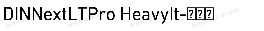 DINNextLTPro HeavyIt字体转换